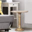 Table d'appoint sculptée en bois pour salon - Brun-1077685772