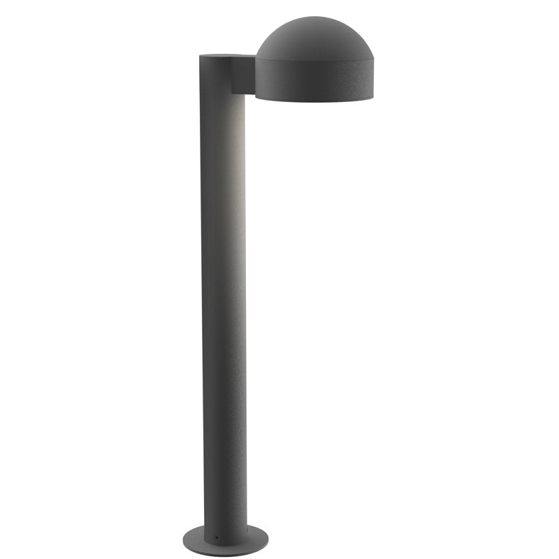 Reals LED Bollard Light, Gray, 29.75" H x 5" W x 7.75" D