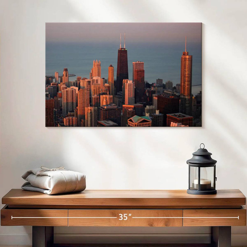 Sirci Chicago Sunset Glow, H 16 po x l 24 po