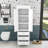 Bathroom Cabinet with 3 Drawers and Adjustable Shelves-1017127655-1015952402