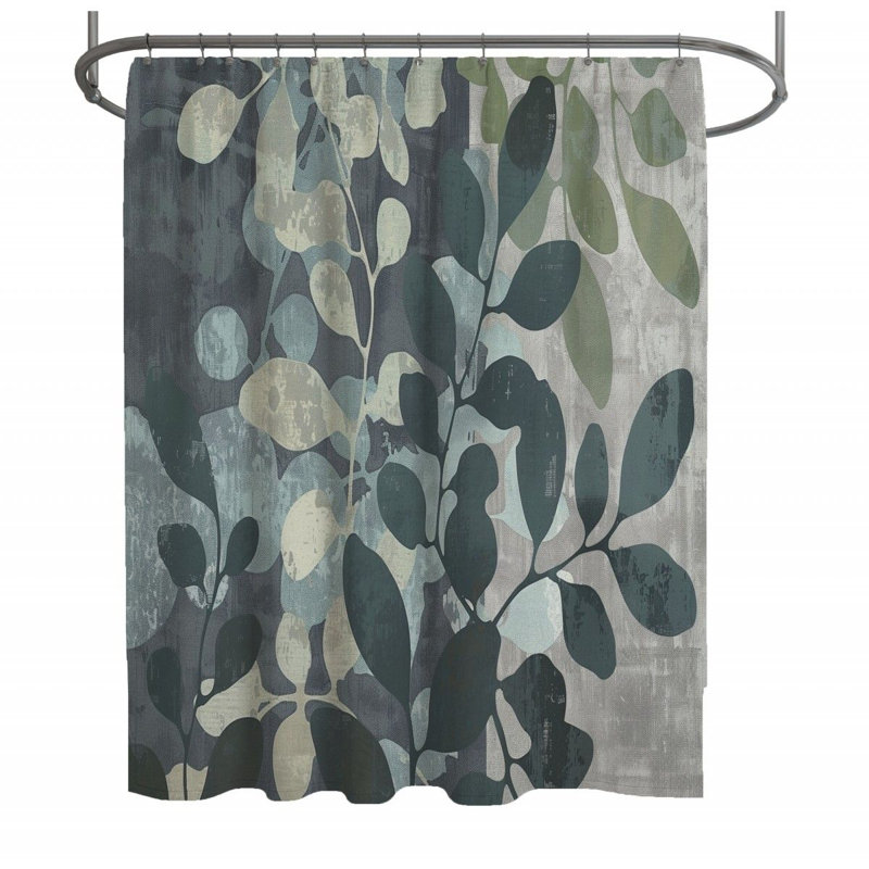 Crisanna Floral Shower Curtain, 73"H x 70"W