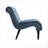 Coolmore Modern Velvet Armless Accent Chair, Upholstered Comfort Chair with Wooden Legs for Living Room, Bedroom, Office for Adults-1599456101
