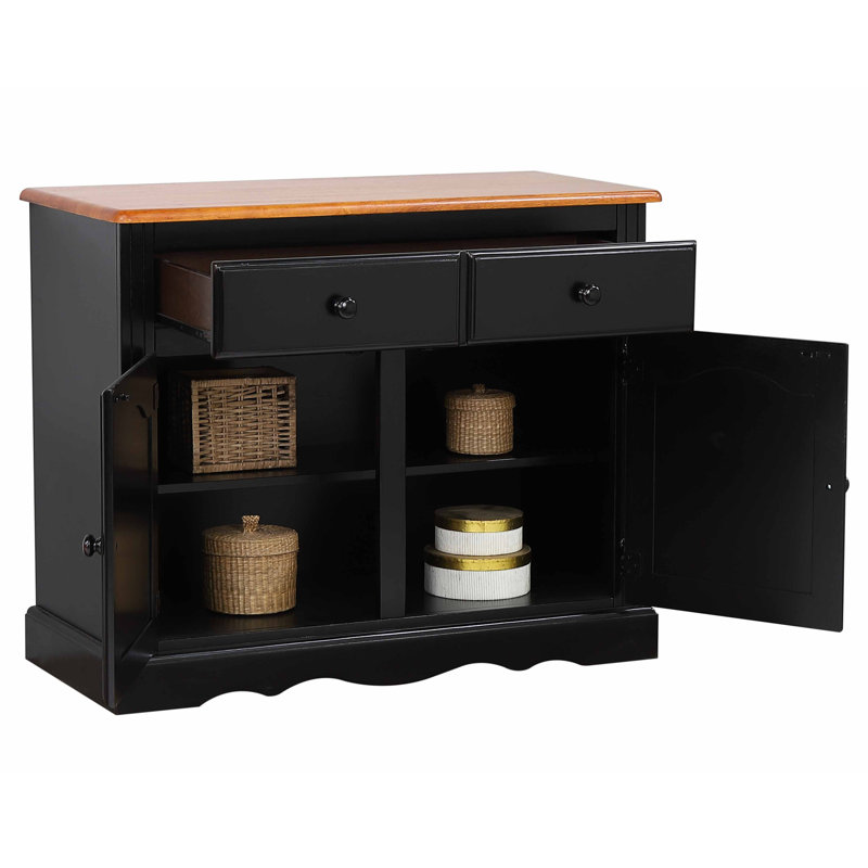 Vaisselier Ariyona, Noir antique / cerisier