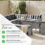Deklan 9 Seater Garden Dining Set - PE Rattan Corner Sofa Lounge Set Modern Patios (Cover Included)-1241675611