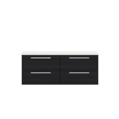 Quartet 144.1cm Double Bathroom Vanity Base Only