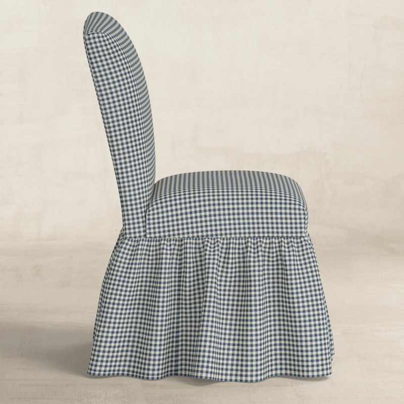 Upholstered Dining Chair, Denim