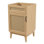 Base de meuble-lavabo autoportant en rotin de style bohémien à 2 tablettes Javer l 20 po x P 18 po x H 33 po (lavabo non inclus), chêne