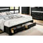 1pc lit grand contemporain noir 1pc