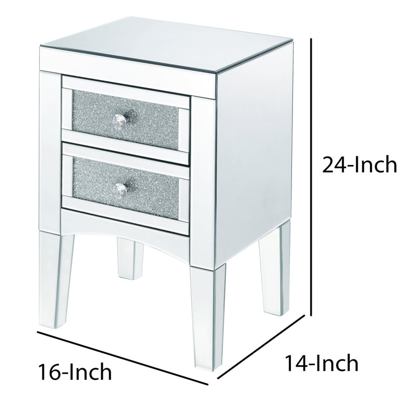 Table de chevet 2 tiroirs Kailee