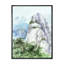 Sommet de montagne dans les nuages - peinture sur toile-59710290-59780595