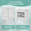 Meuble-lavabo de 30 po avec lavabo, deux portes avec tablette, charnières de porte à fermeture en douceur, style rétro-1478769992