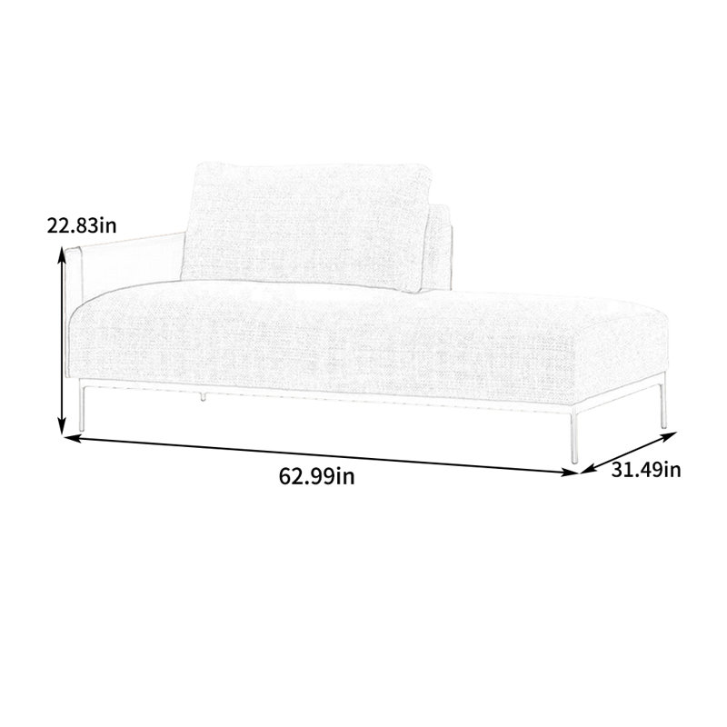 Comfortable recliner with solid wood frame, Left Hand Facing