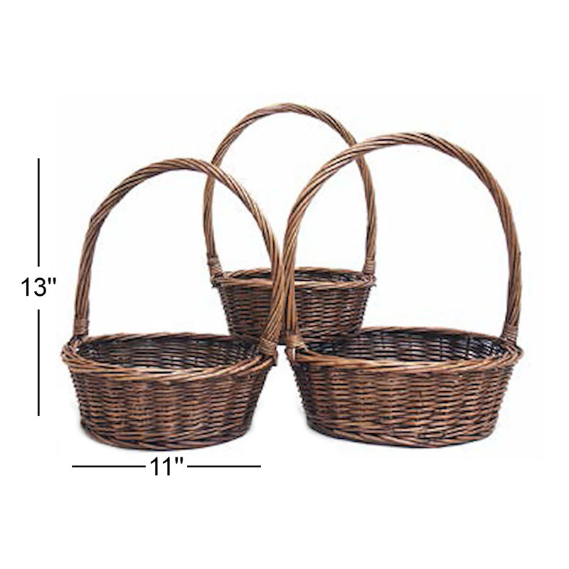 World Menagerie Wicker Decorative Basket