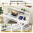 Computer Desk with Built-In Electrical Outlet