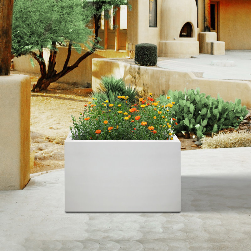 Pot Planter, 16 x 19.5 x 7, Brown