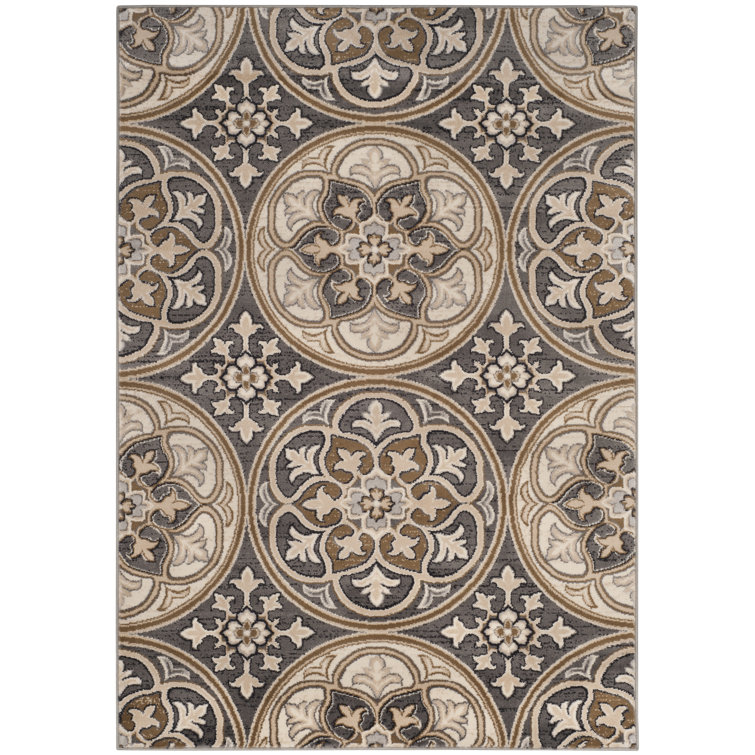 Klose Geometric Grey/Beige Area Rug