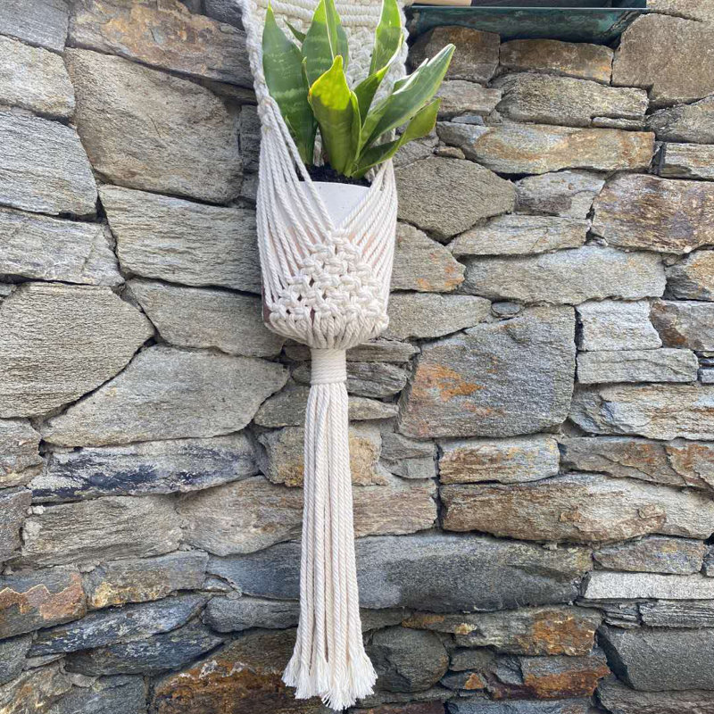 Pot à fleurs suspendu en coton Dacia