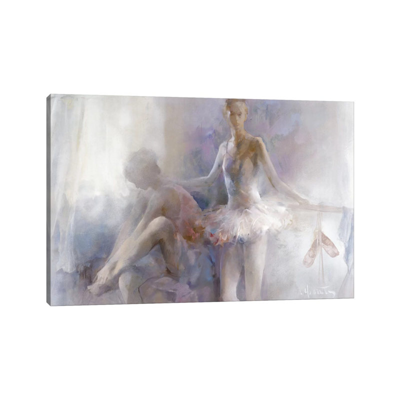 Ballerinas by Willem Haenraets - Wrapped Canvas Painting, 66.04 cm H x 45.72 cm W x 1.91 cm D