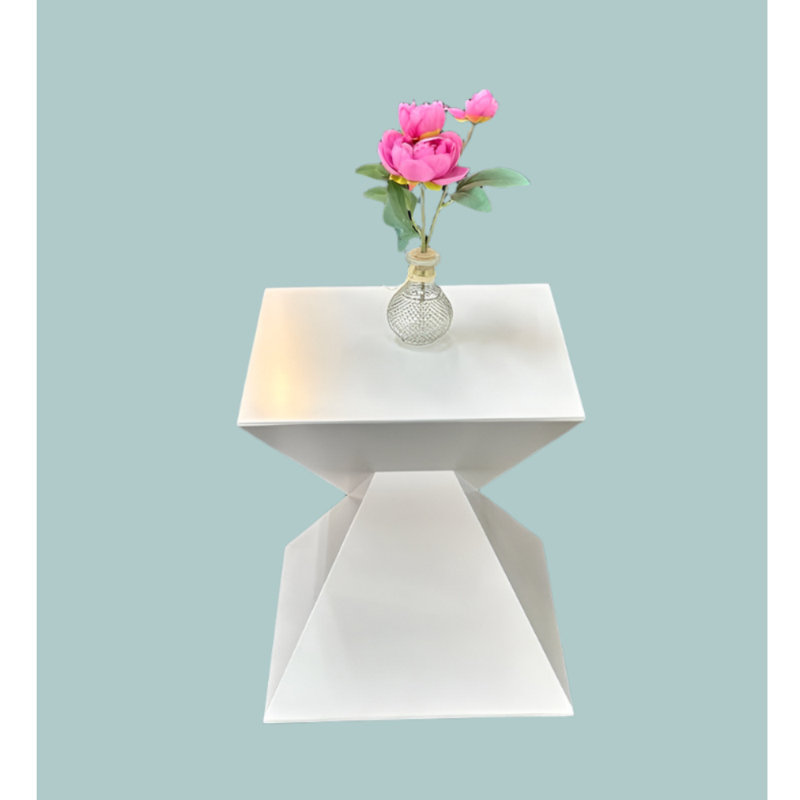 Table d'appoint Zetamesa, Blanc