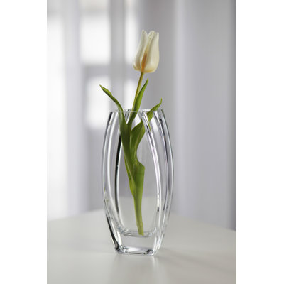 Verre - Vase - Noir fumé - 10,25 po de hauteur - Durable - Fabriqué en Europe - par Barski