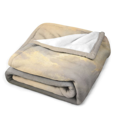 Jeté en flanelle Pastel Sky Landscape Luxury