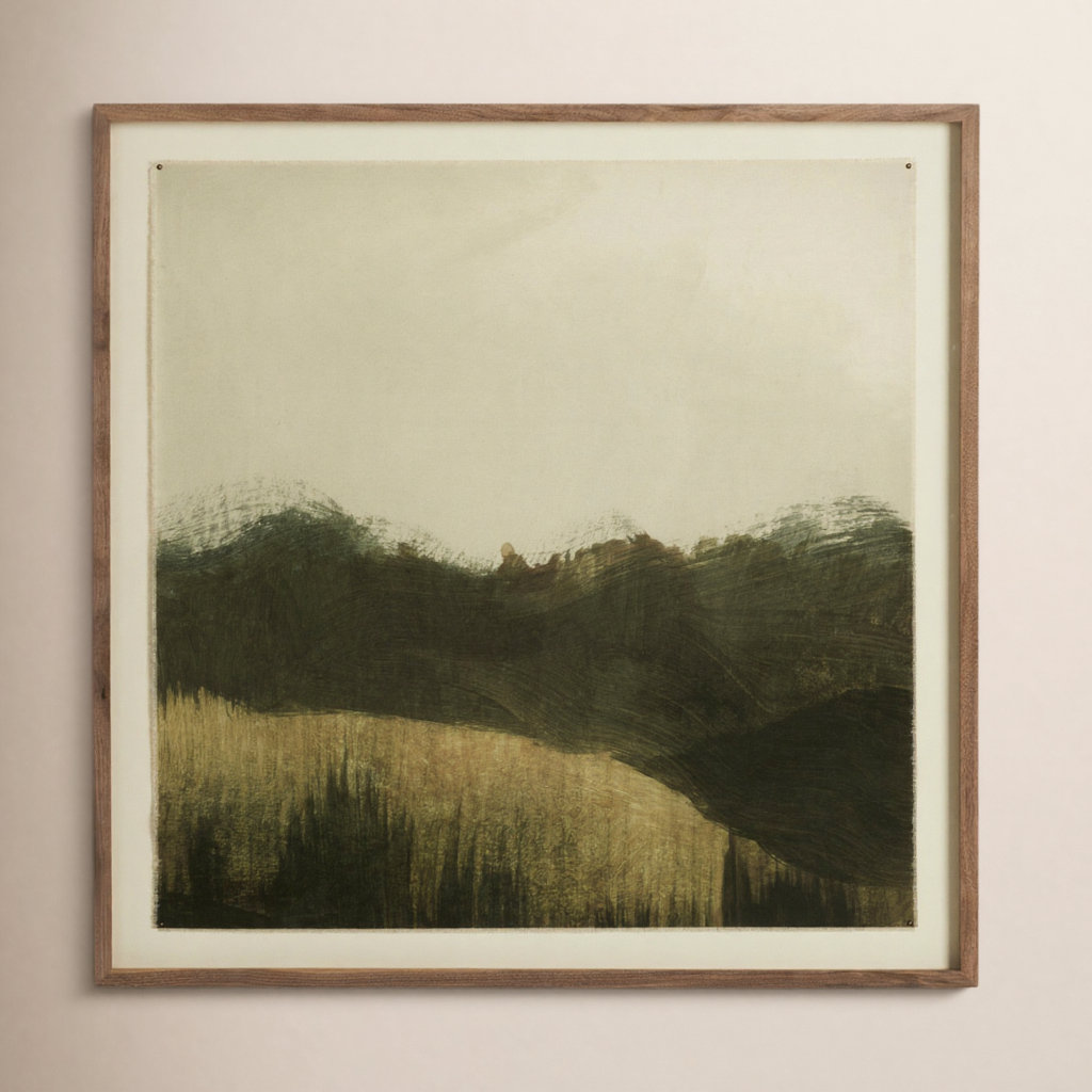 "Lands 2" by Dan Hobday, 40'' H x 40'' W x 2.5" D