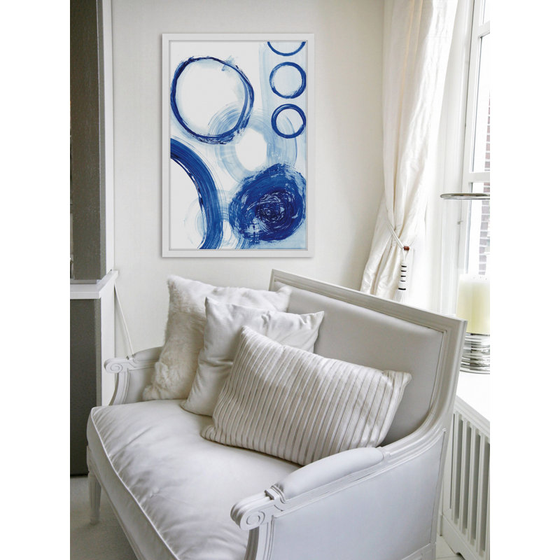 " Blue Circle Study III ", 45" H x 30" W