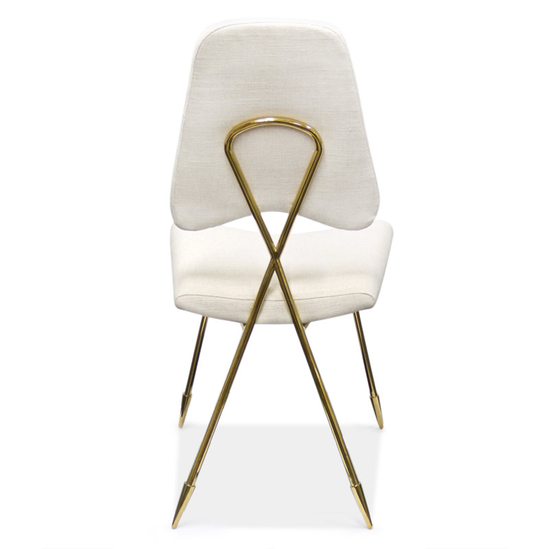 Maxime Dining Chair, Linen Blend Belgium Stone