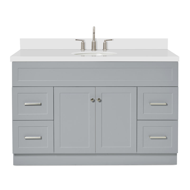 Ensemble de meuble-lavabo simple 55 po Abell, Gris