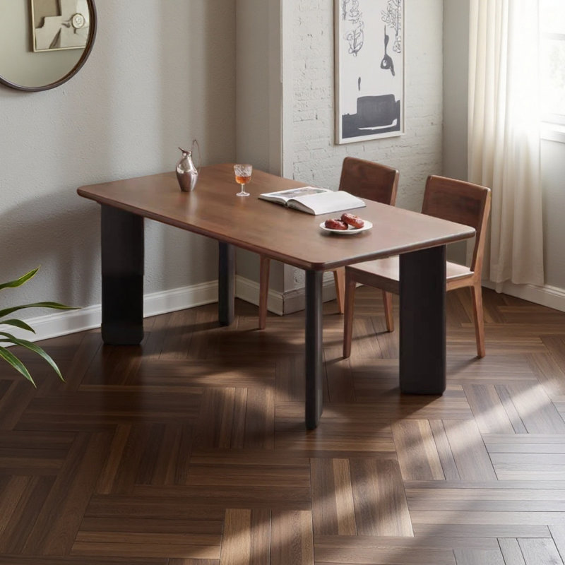 Industrial style solid wood study desk