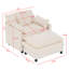 Chaise d'appoint rembourrée avec repose-pieds-1010606694