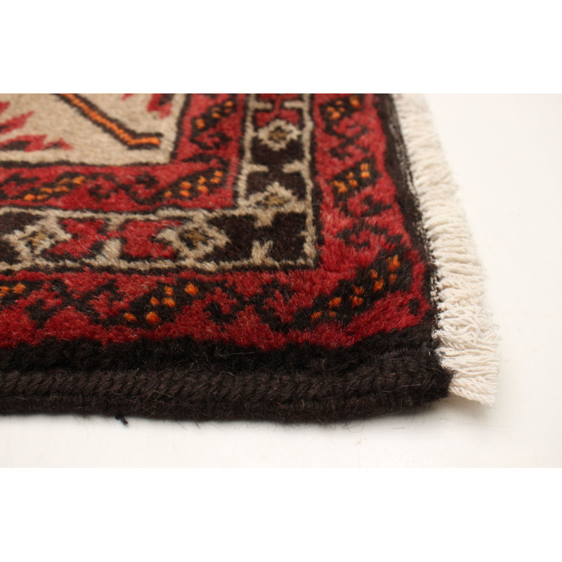 Tapis brun royal Baluch 3 pi 1 po x 6 pi 6 po