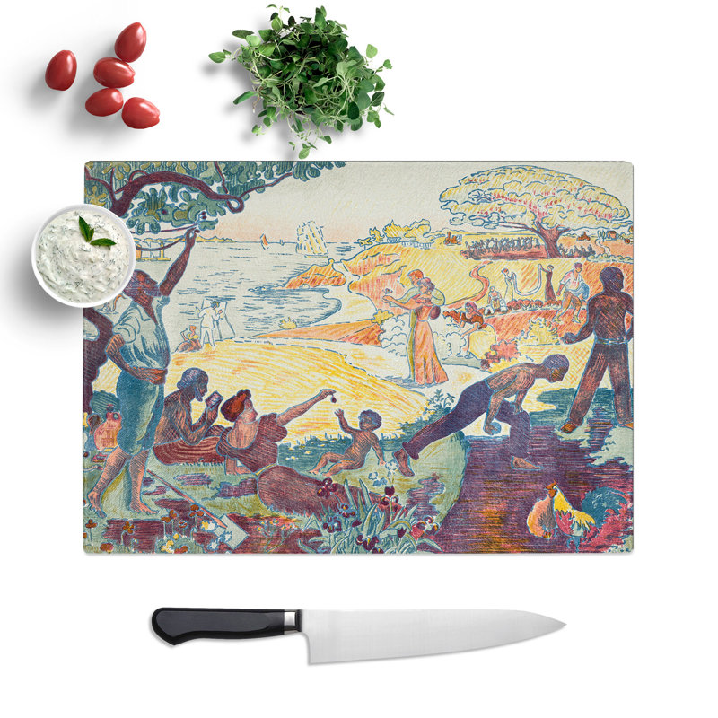 Harmonious Times by Paul Signac Chopping Board, 0.4cm H x 20cm W x 28.5cm L