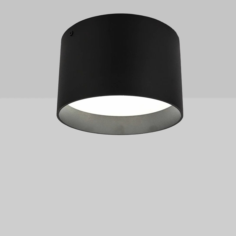 Forma 5.5in LED Cylinder Flush Mount 5-CCT 2700-3000-3500-4000-5000K Selectable Color Temperature 10W 625 Lumens in White