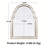 Arch Antique Gold Wall Mirror