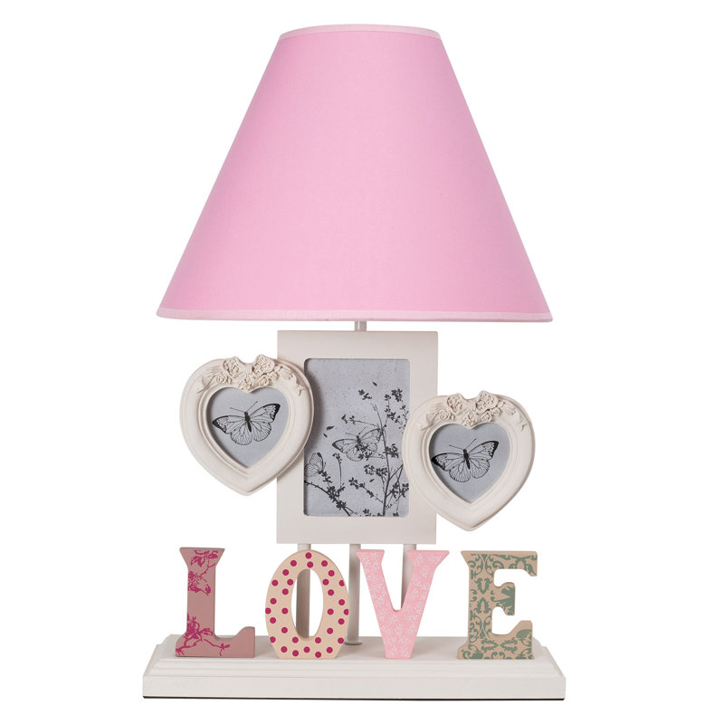 Lampe de table 20 po Rogerson, Rose, Rose