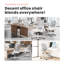 Chaise de bureau ergonomique en filet avec accoudoirs, conception peu encombrante et base en acier-1679359910-1704400275