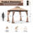 10 pi. L 10 pi. D Pavillon de jardin en acier avec filet (installation rapide)-61292554
