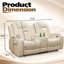 Canapé double inclinable électrique en similicuir haut de gamme-356109525