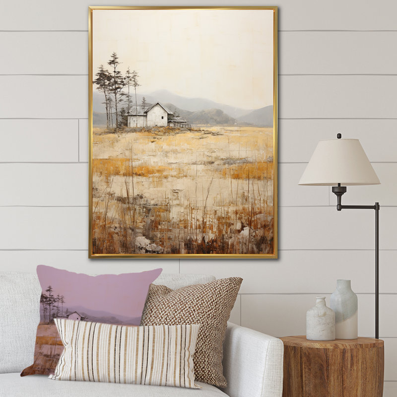 Countryside Rhapsody II sur toile, H 32 po x l 24 po x P 1 po, Cadre flottant doré