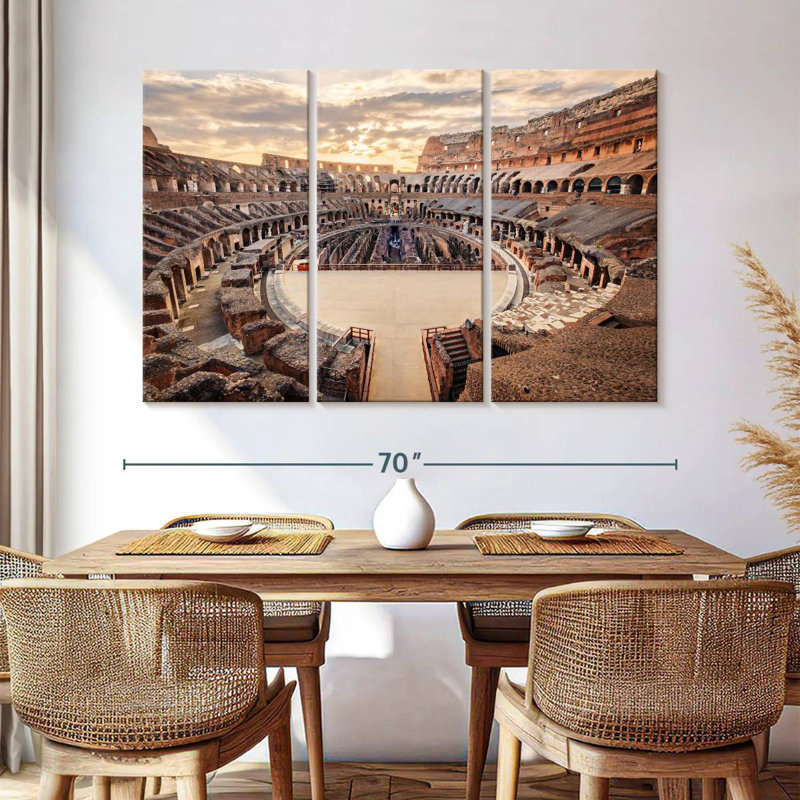 Kavia Colosseum At Sunset, 42" H x 65" W