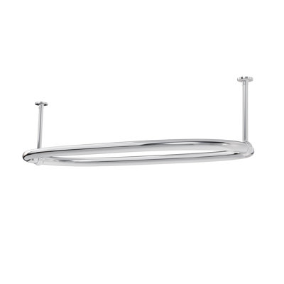 Aare 30cm Curved Fixed Shower Curtain Rail