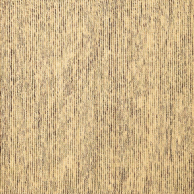 Tapis brun uni en laine et polyester tissé à la machine Diminic, Carré 6 pi