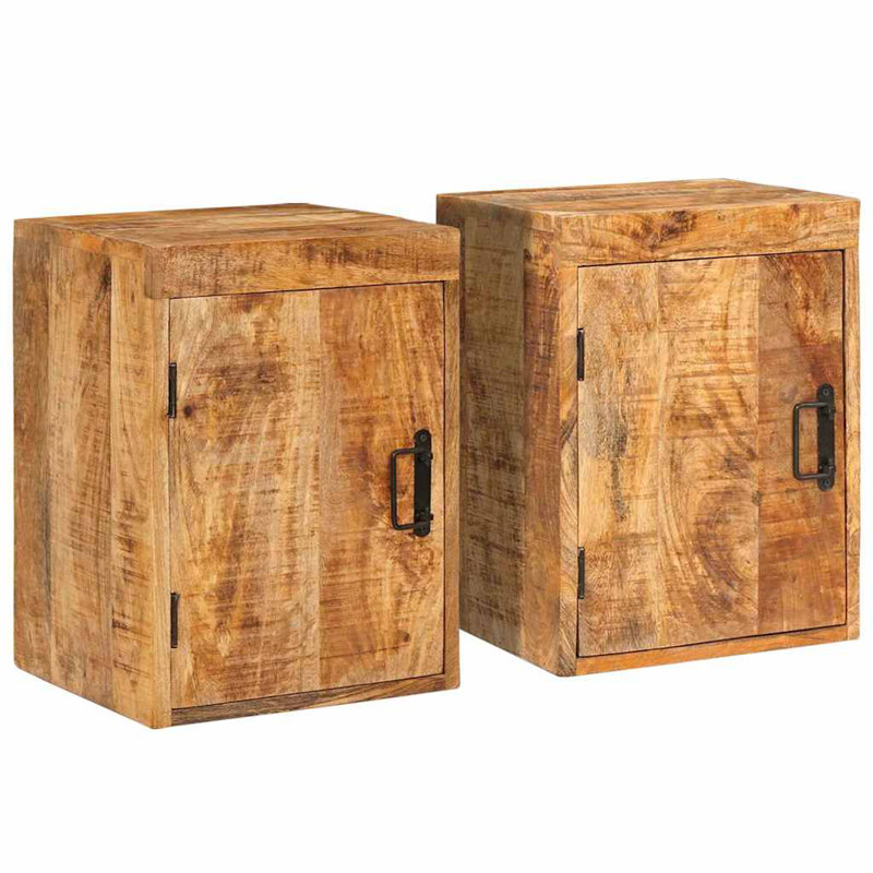 35cm W Solid Wood Bedside Table