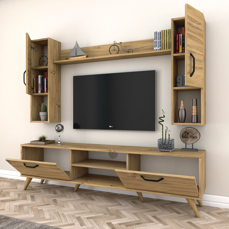 Endre Entertainment Center For TVs Up To 55", Oak