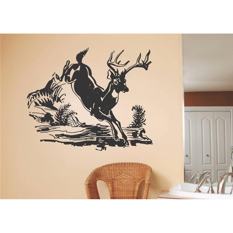 Décalcomanie murale cerf galloping