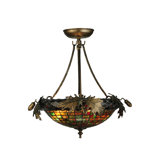 Rustic Lodge 3 - Light Semi Flush Mount