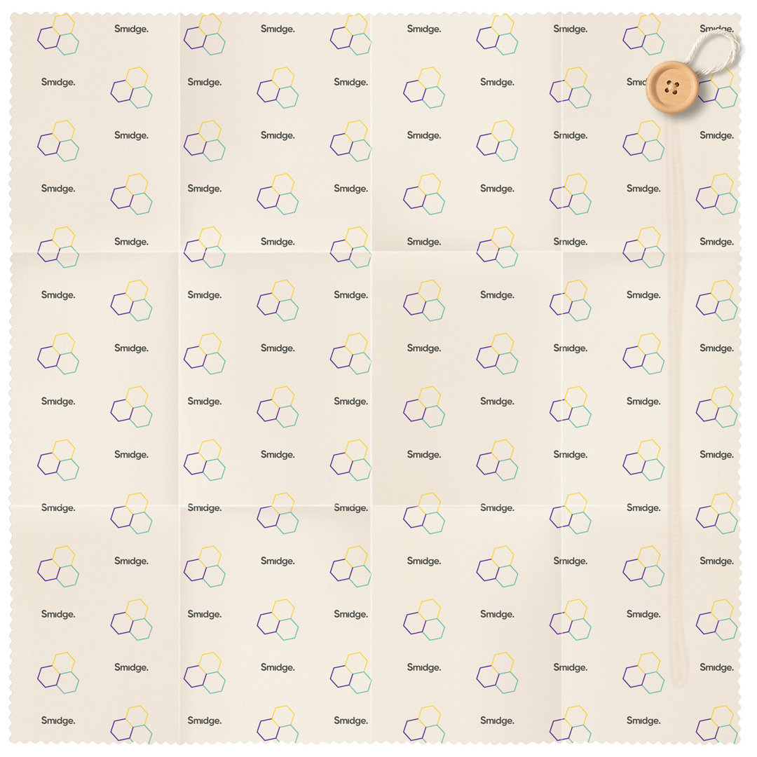 Smidge Beeswax Food Wrap Roll, Honeycomb Print