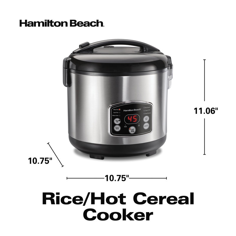  Hamilton Beach® Rice/Hot Cereal Cooker, 14 Cups