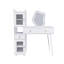 Meuble-lavabo réglable à DEL avec rangement spacieux, parfait pour le maquillage et l'organisation dans n'importe quelle pièce